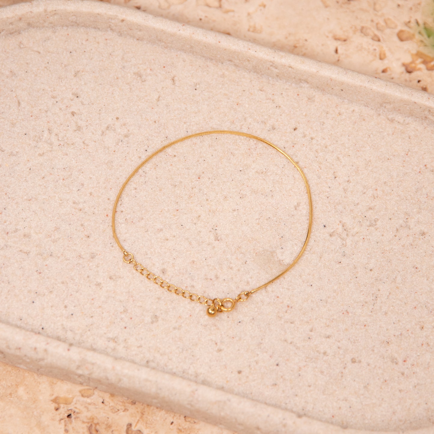 Delicate Trace Bracelet in Yellow Gold Plating