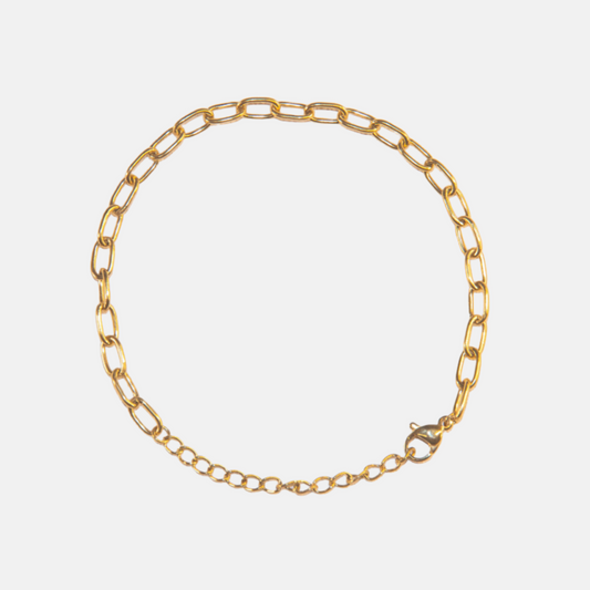 Luxera Paperclip Bracelet in Yellow Gold Plating