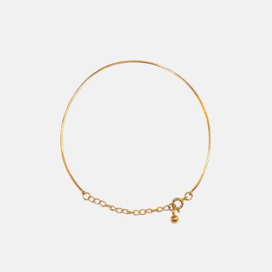 Luxera Delicate Trace Bracelet in Yellow Gold Plating