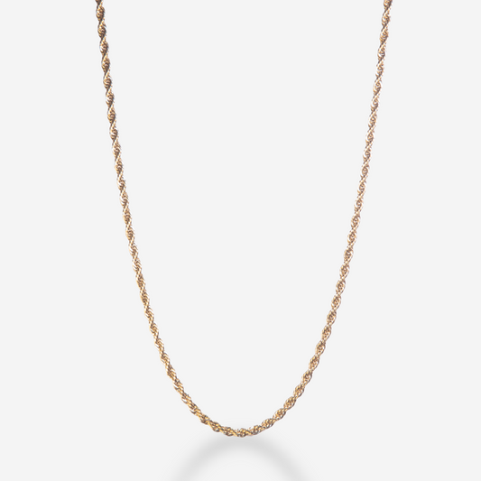 Luxera Rope Necklace in Yellow Gold Plating